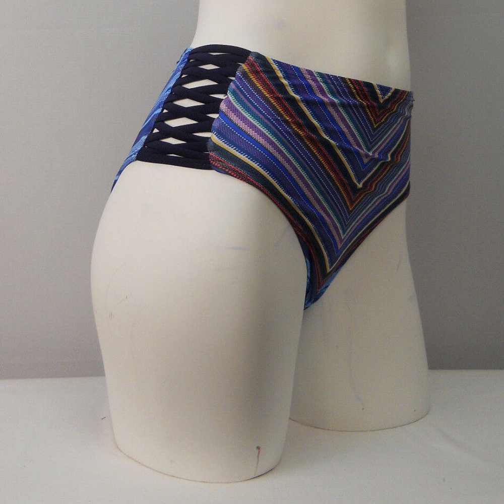 SWIM SEXY Women's Bikini Bottom Crisscross Macrame-Accent SIZE 6